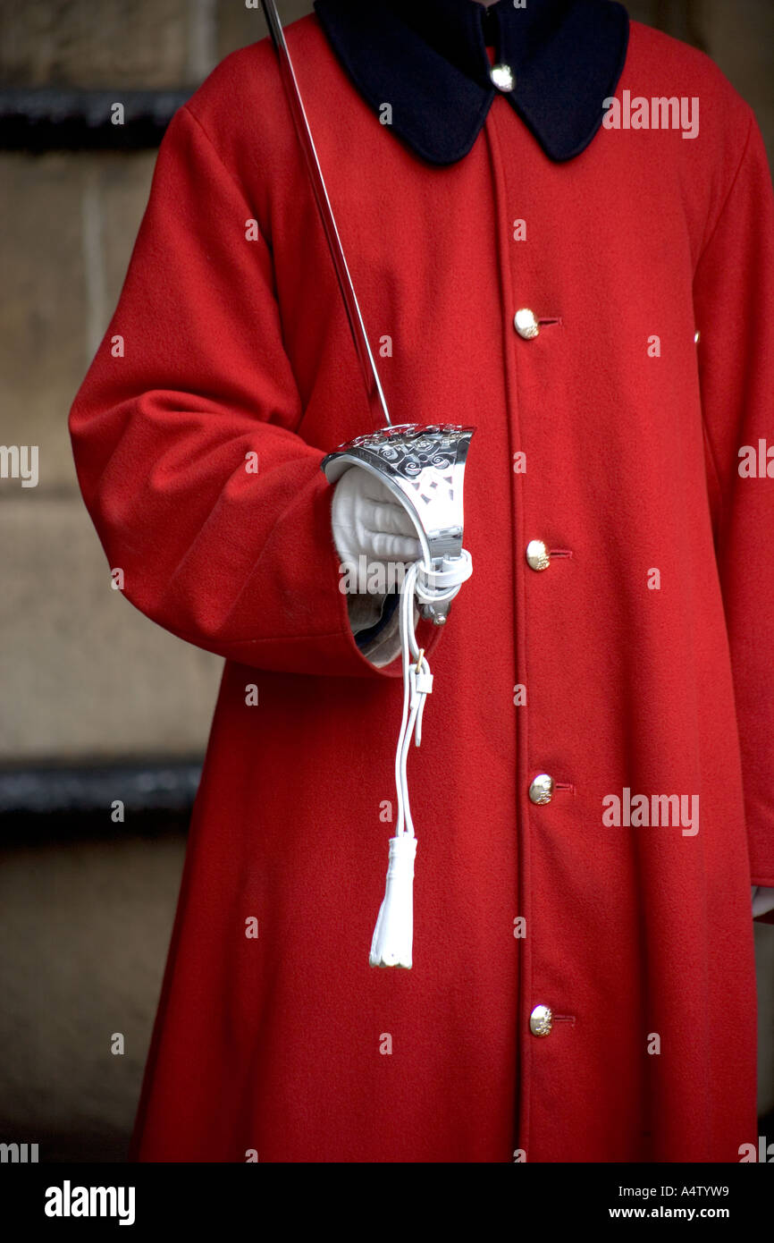 Queens Lifeguard Horseguards Parade Whitehall London Foto Stock