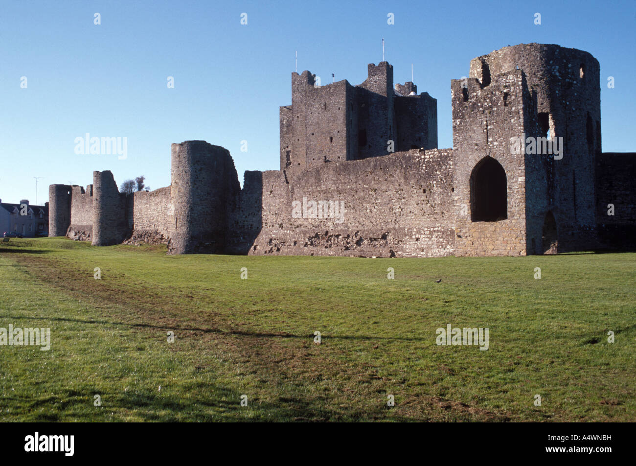 Castello di Trim nella contea di Meath, Irlanda Foto Stock
