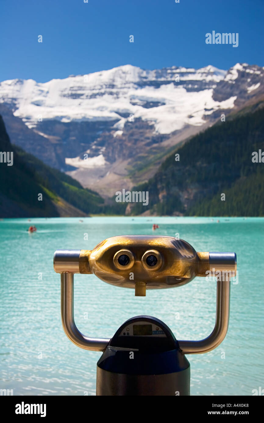 Il Lago Louise, il Parco Nazionale di Banff, Alberta, Canada Foto Stock