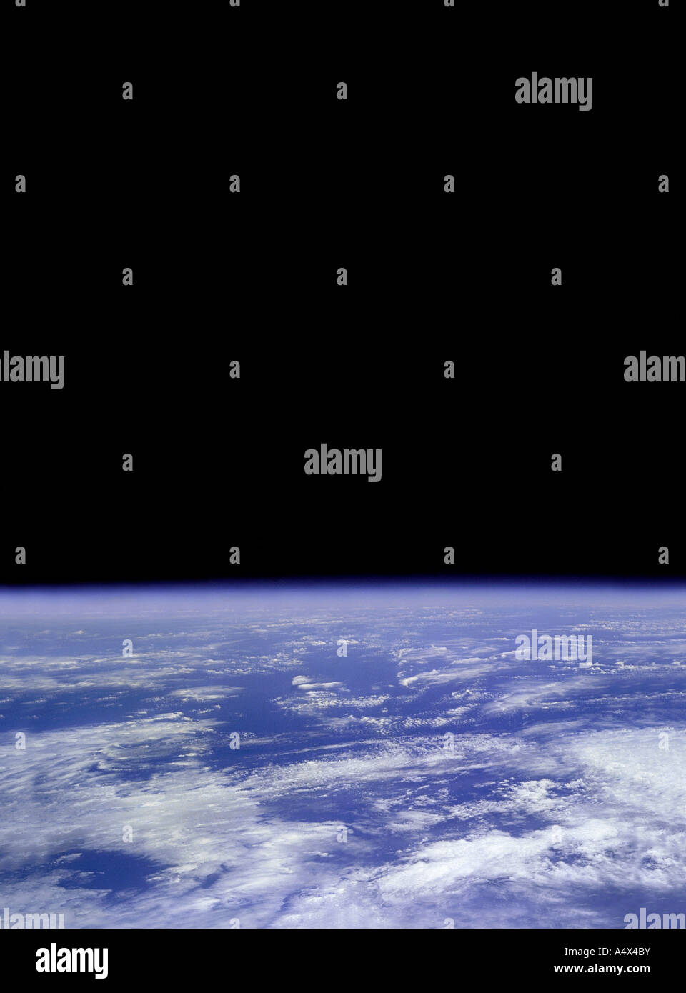 Acque blu della terra vista dall orbita un unico ottimizzato e la versione avanzata di un originale immagine della NASA Foto Stock