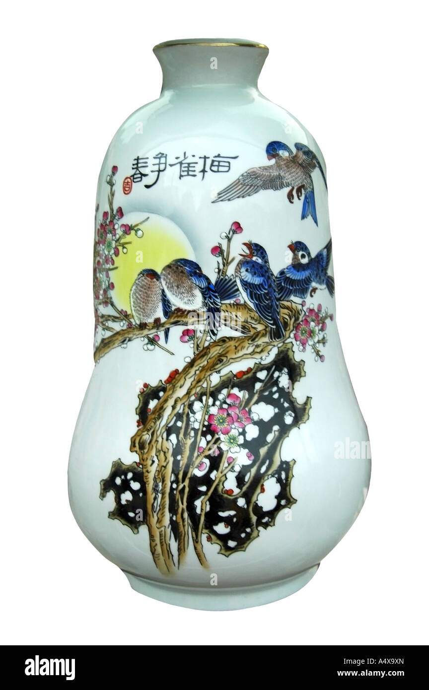 La porcellana cinese vaso Foto Stock