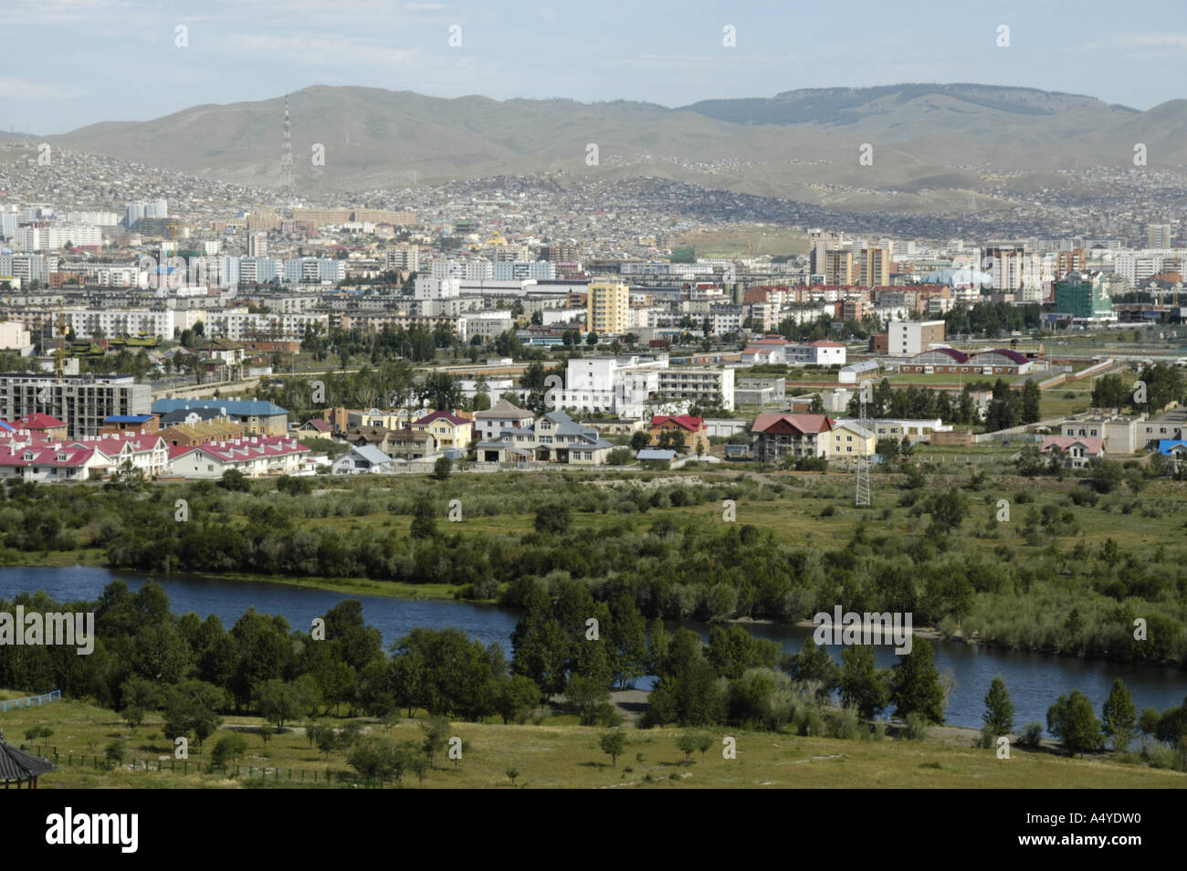 Vista della città di Ulan Bator Mongolia Foto Stock