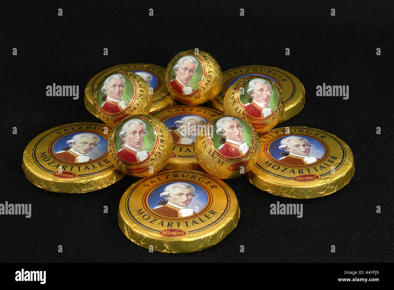 Cioccolatini di Mozart Foto stock - Alamy