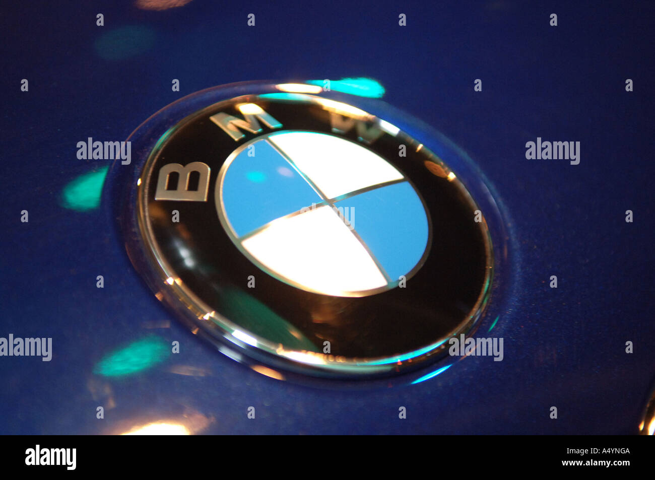 Emblema del segno BMW Foto Stock