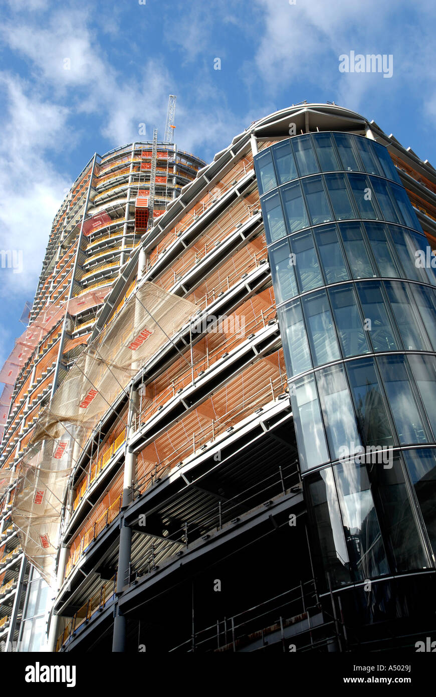 Il Willis edificio in costruzione a 51 Lime Street nella città di Londra il 31 ottobre 2006 Foto Stock