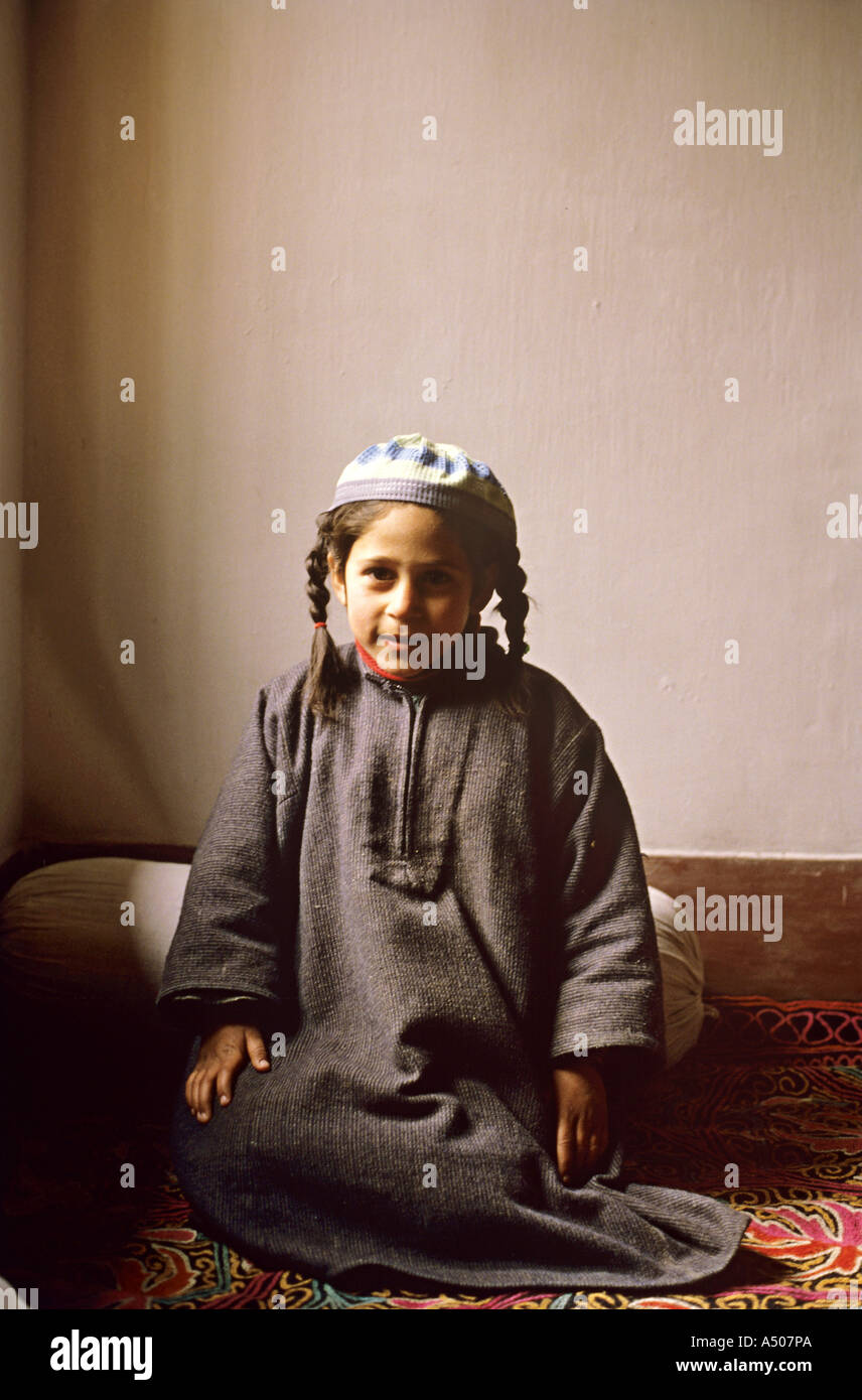 Locale ragazza del Kashmir Foto Stock