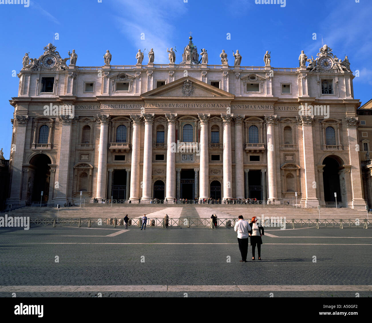 La Basilica di San Pietro, il Vaticano, Roma, Italia Foto Stock