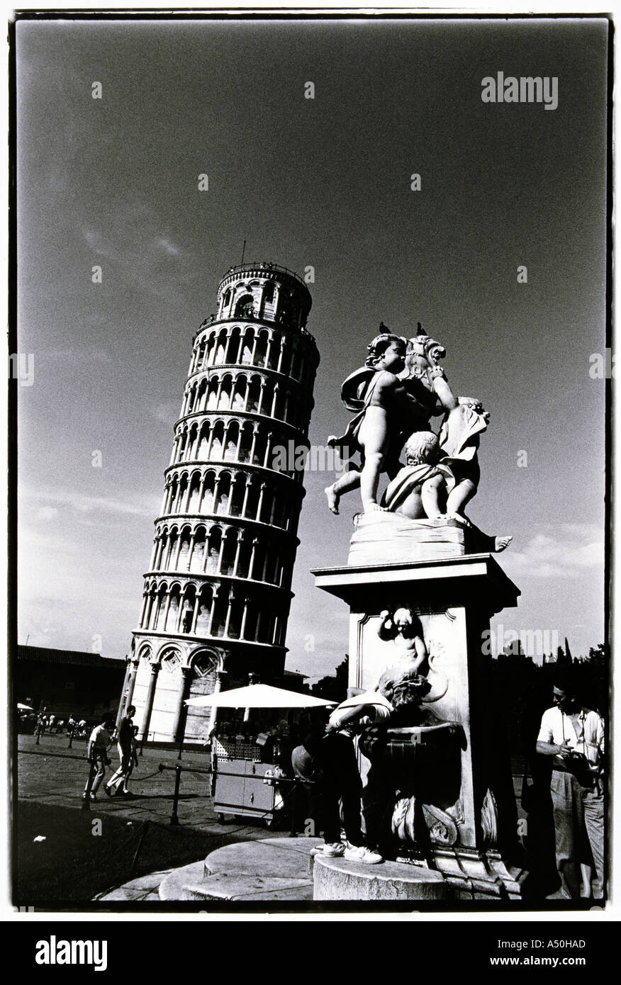 Italia La Torre Pendente di Pisa Foto Stock