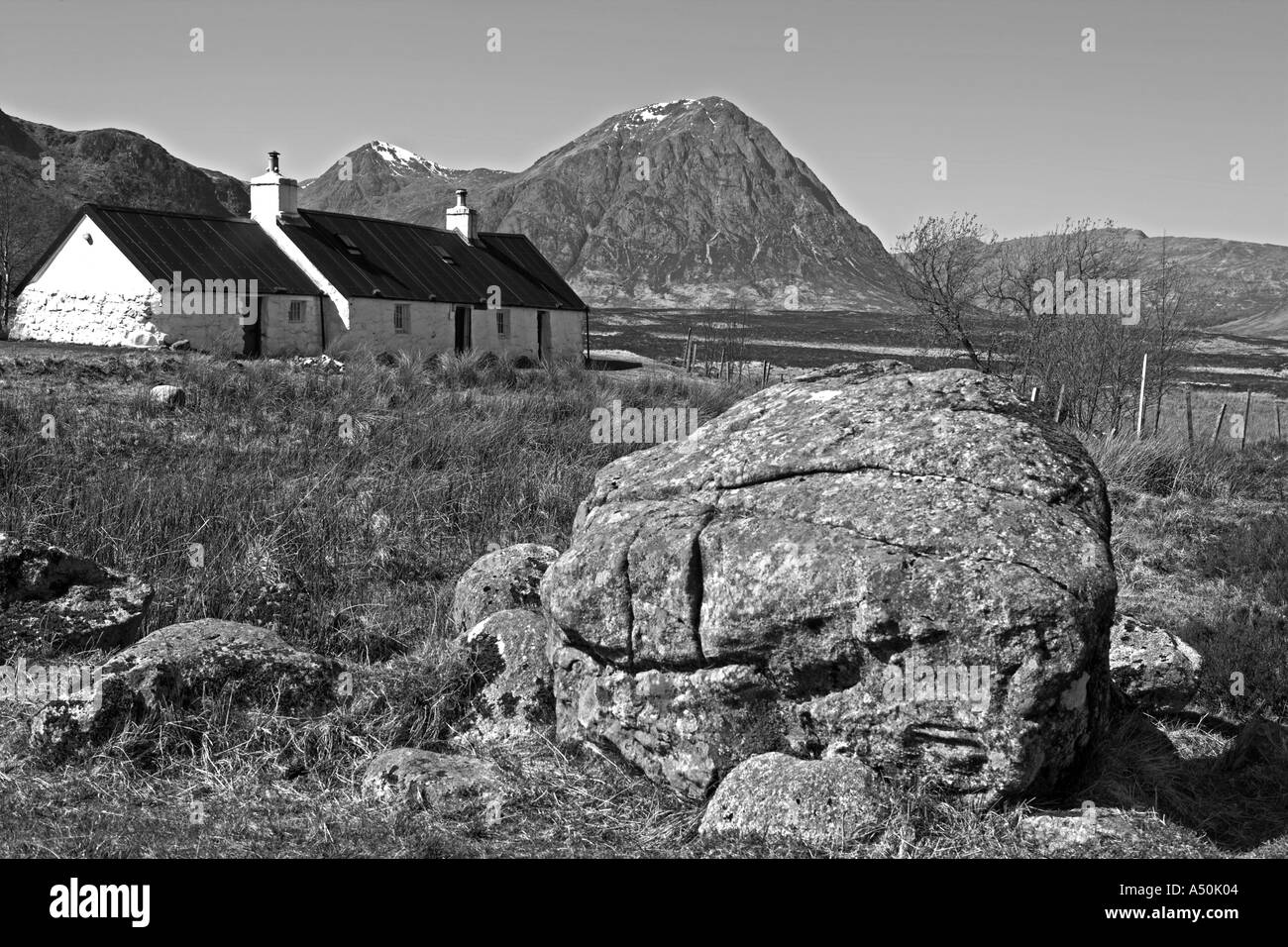 BLACKROCK COTTAGE Rannoch Moor GLENCOE Scozia Scotland Foto Stock