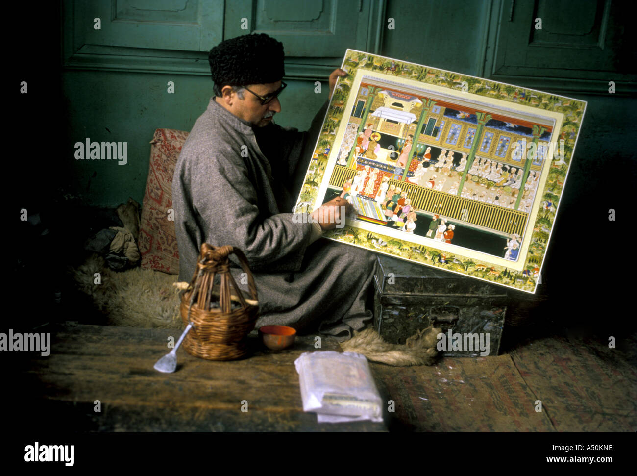 Arte del Kashmir Foto Stock