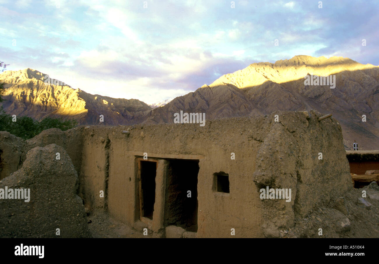 Villaggio Dankar Spiti Himachal Pradesh India Foto Stock