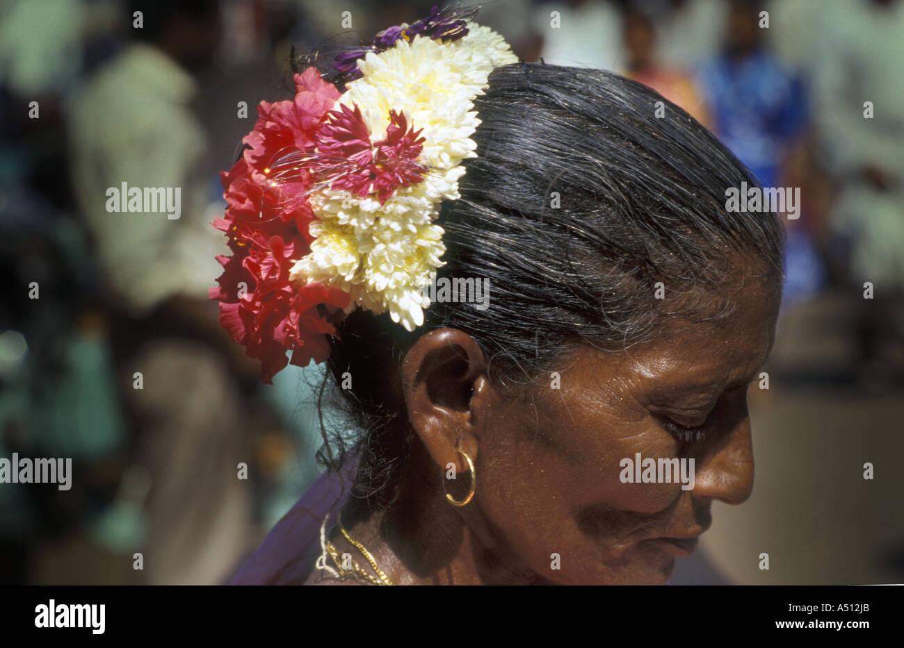 Fisherwoman Malpe Karnataka India Foto Stock