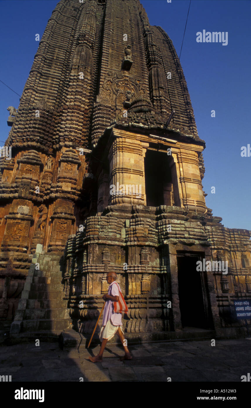 Tempio Lingraj Bhuwaneshwar Orissa India Foto Stock