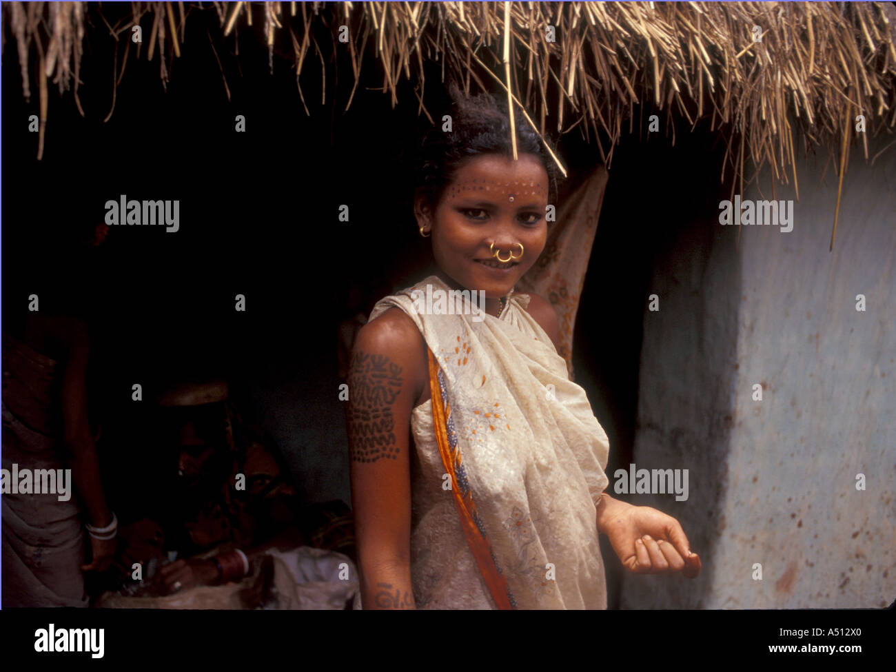 Donna tribale del distretto di Koraput Orissa India Foto Stock