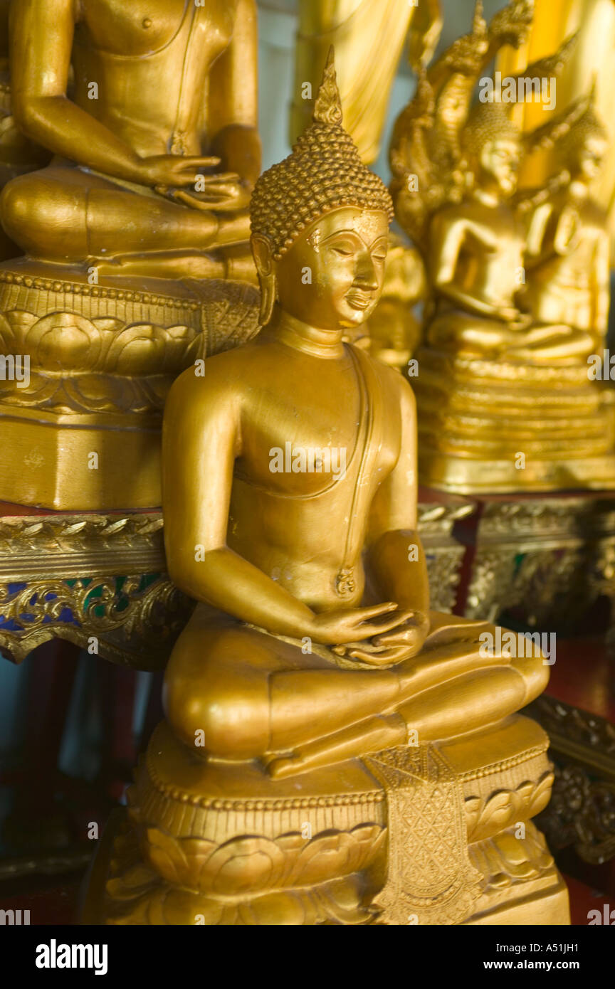 Buddha a Golden Mount Wat Saket Bangkok Foto Stock
