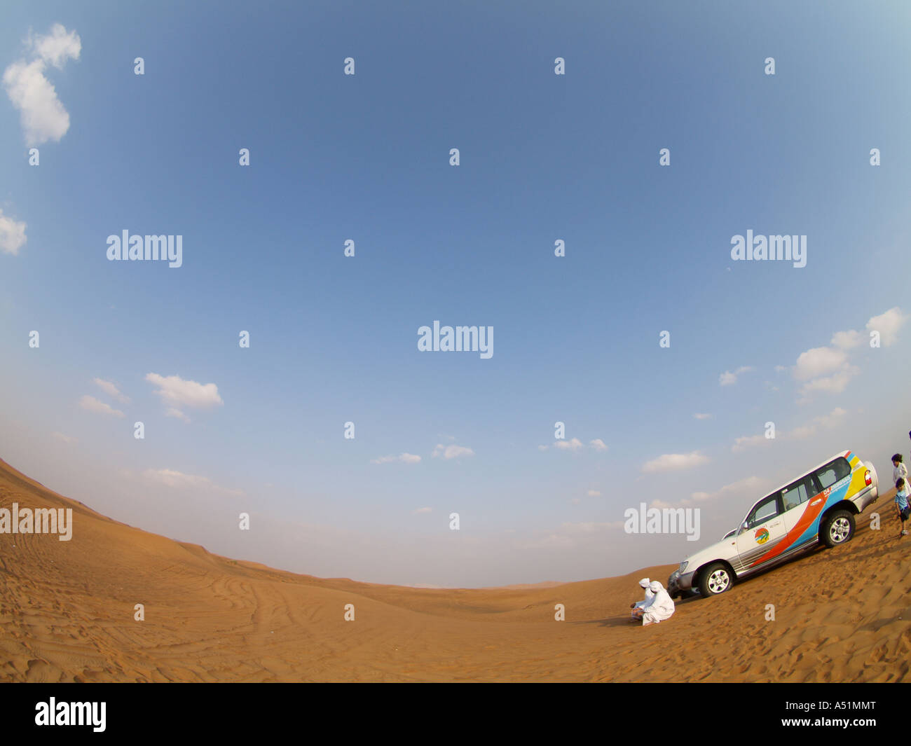 Safari nel deserto con 4 ruote motrici, 4 x 4 Foto Stock