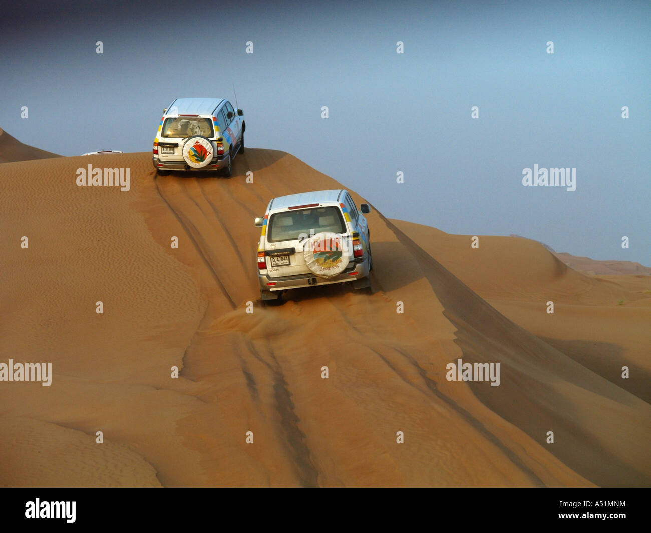 Safari nel deserto con 4 ruote motrici, 4 x 4 Foto Stock