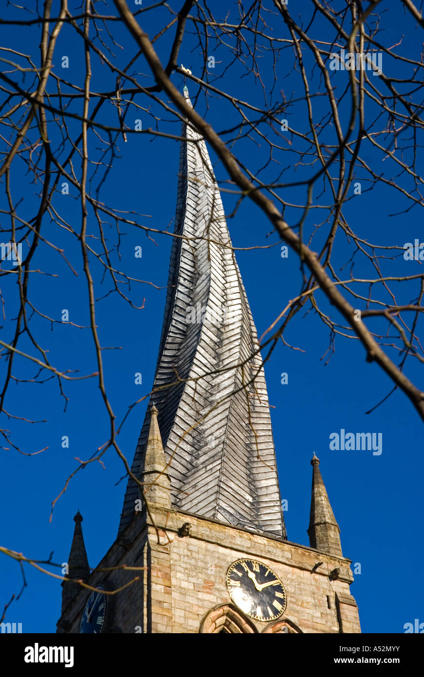 Orditi Steeple, Chesterfield Foto Stock