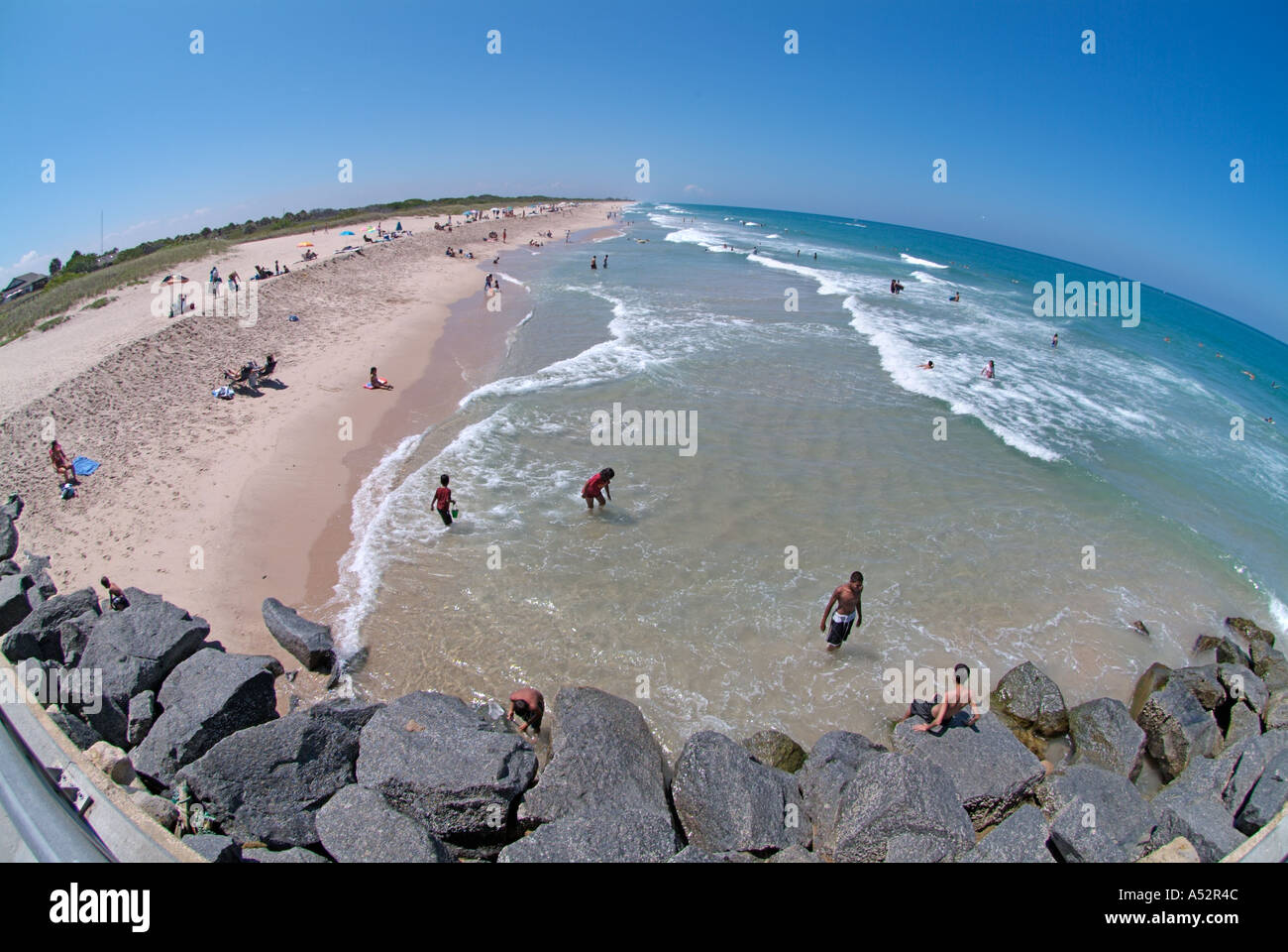 Sebastian Ingresso parco statale di Melbourne Beach in Florida parchi shore litorale costiero spiagge Foto Stock