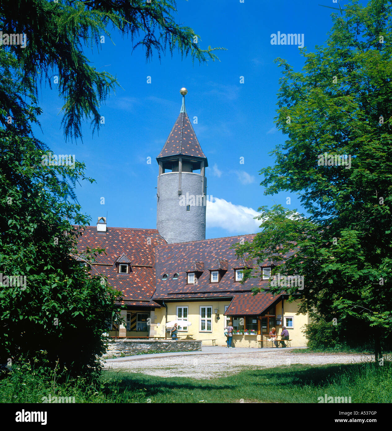 Castello Teck Kirchheim Teck Wuertemberg Baden in Germania. Foto di Willy Matheisl Foto Stock