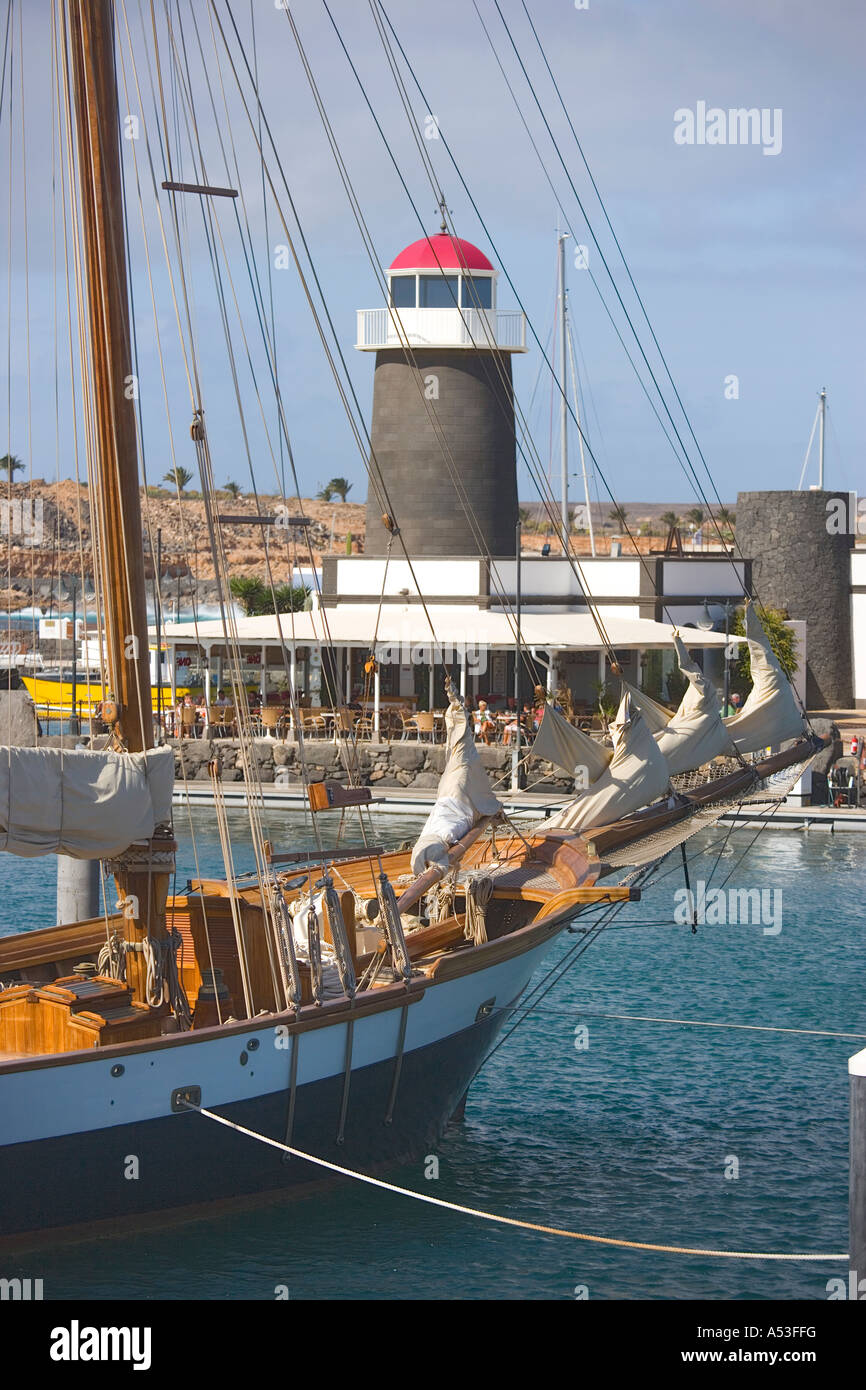 Marina Rubicon, Playa Blanca, Lanzarote, Isole Canarie, Spagna. Foto Stock