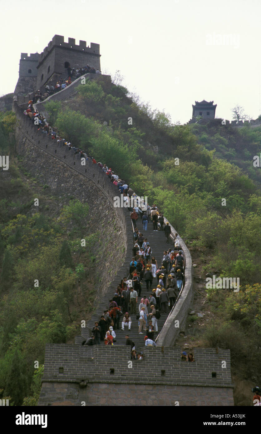 Painet ha1084 7165 Cina Grande Muraglia Jinshanling paese nazione in via di sviluppo economicamente più sviluppate la cultura emergente mercato Foto Stock