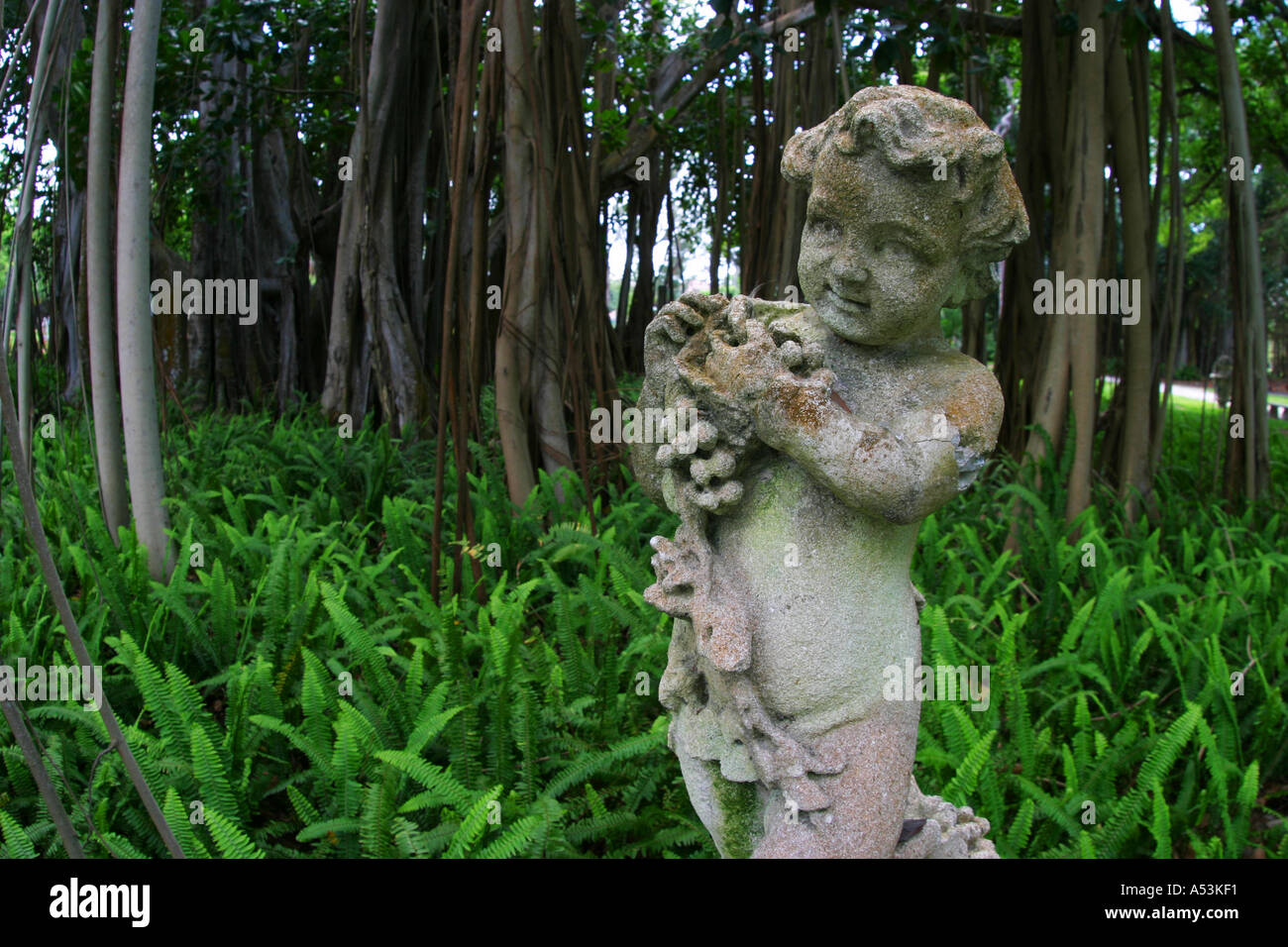 Museo Ringling ca giardini dzan statua Foto Stock