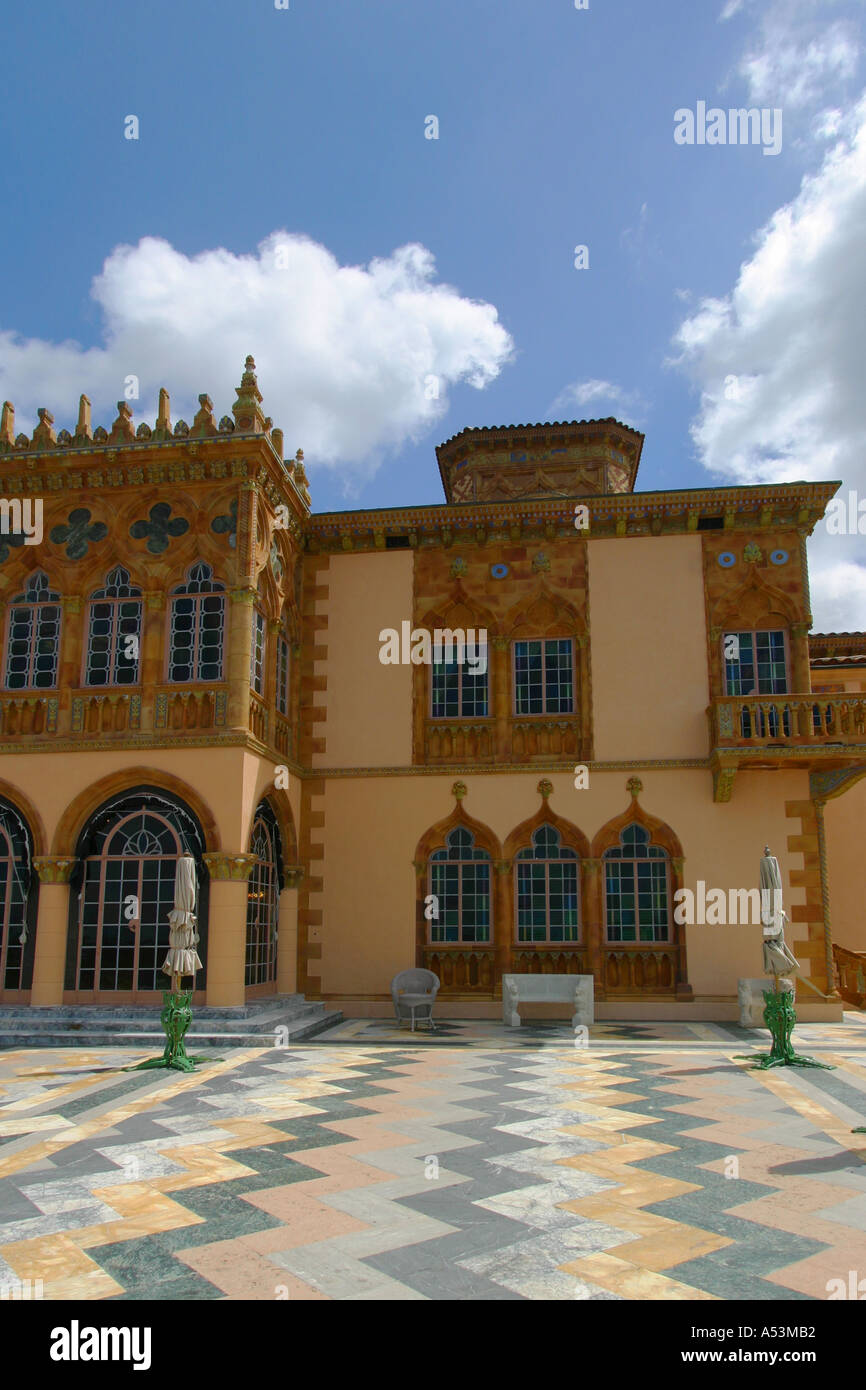 Ca dzan ringling residenza museo esterno Sarasota Florida Foto Stock