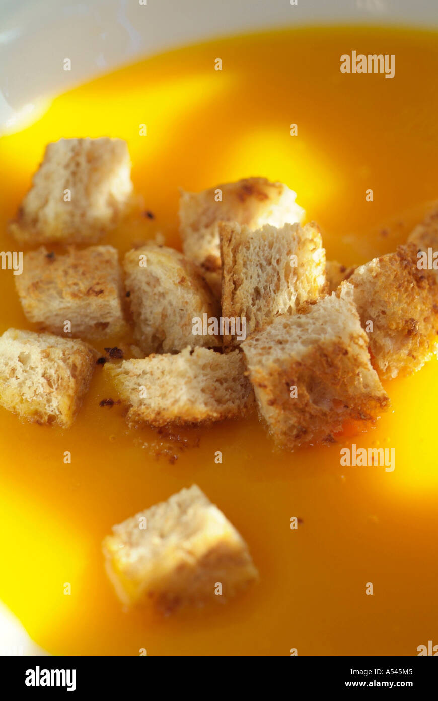 Zuppa di zucca Foto Stock