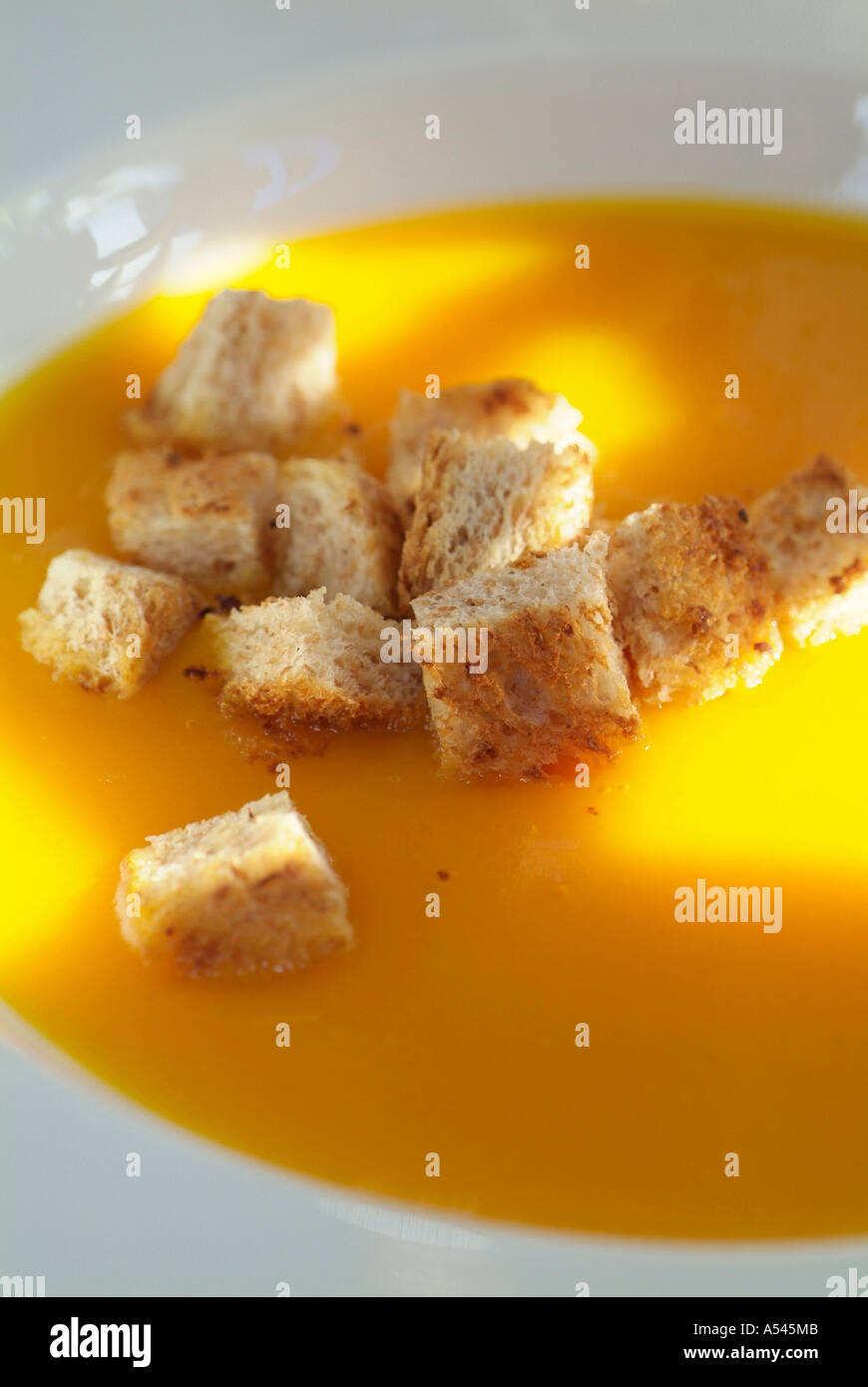 Zuppa di zucca Foto Stock