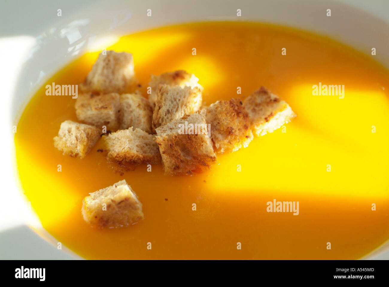 Zuppa di zucca Foto Stock
