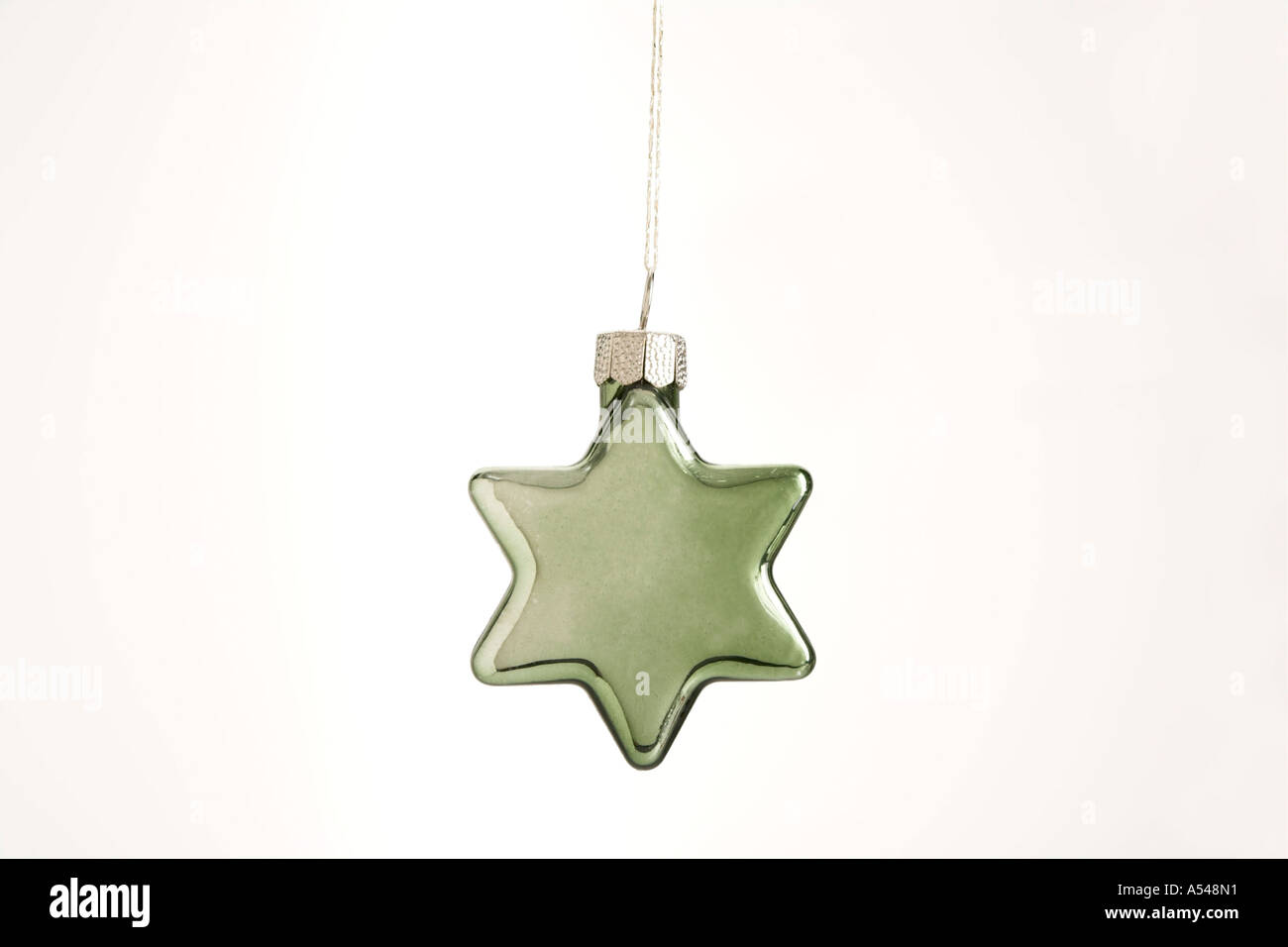Verde a forma di stella passamaneria Foto Stock