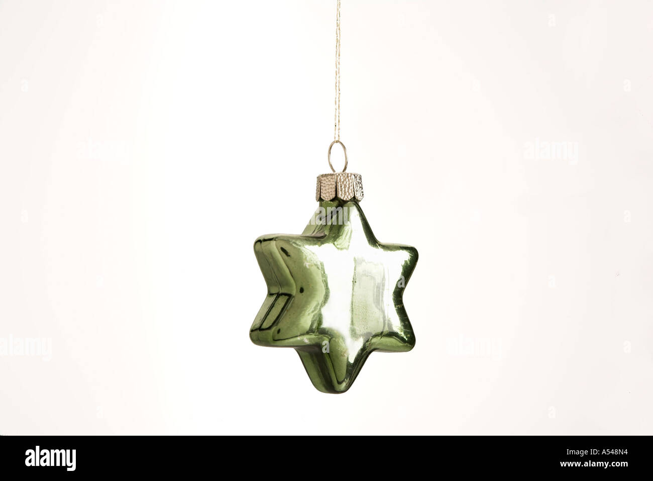 Verde a forma di stella passamaneria Foto Stock