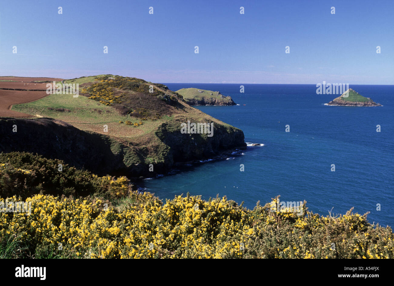 Le groppe promontary North Cornwall. XPL 4754-446 Foto Stock