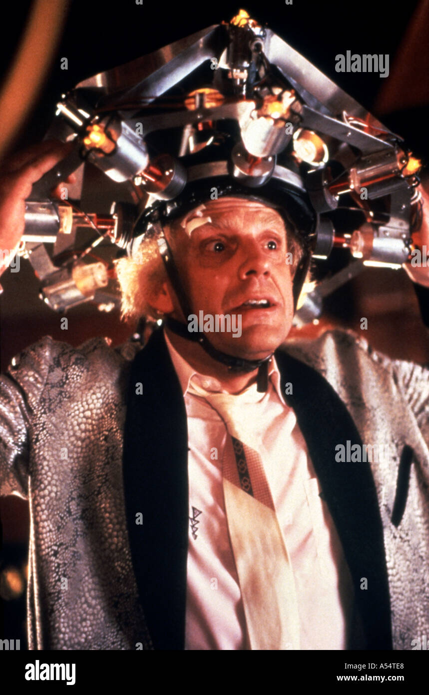 Ritorno al futuro 1985 film con Christopher Lloyd Foto Stock