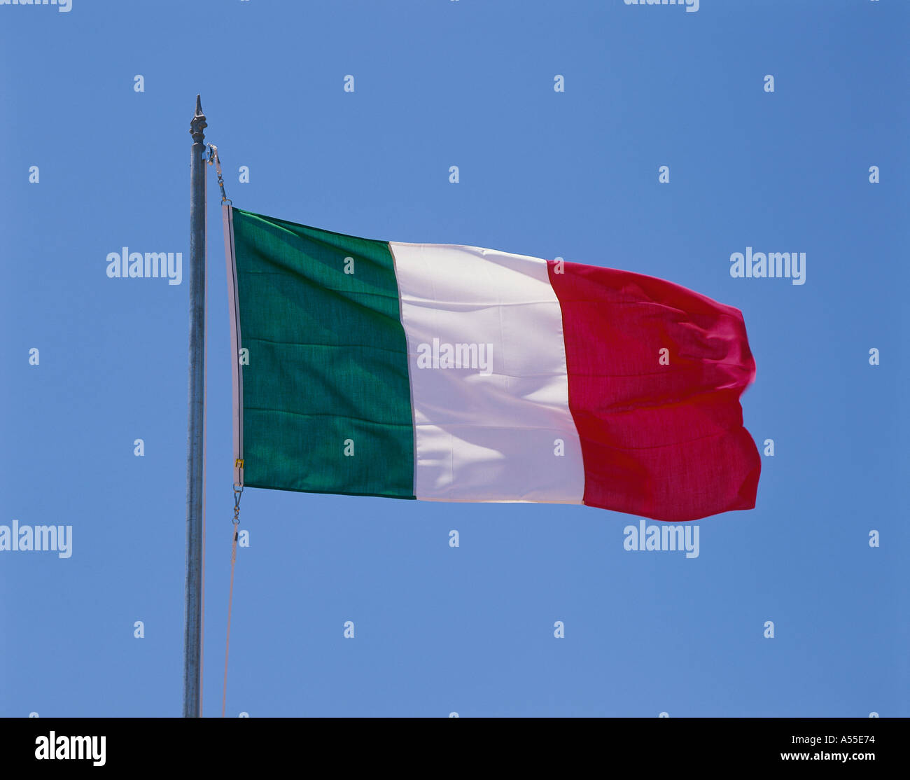Bandiera Italiana Italia Foto Stock