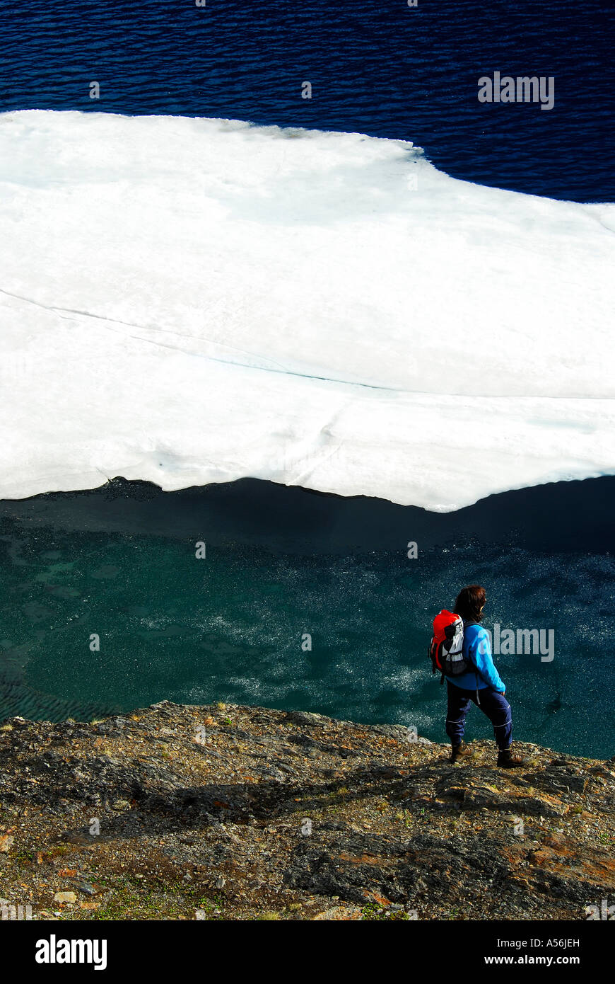 Vedere Trollsjoen im Tal Gearggevaeggi Abisko Fjaell Norrbotten Schwedisch Lappland Schweden 2006 Sommer Nordschweden Foto Stock