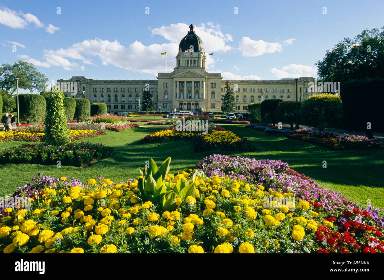 Edificio legislativo in Regina, Saskatchewan, Canada Foto Stock