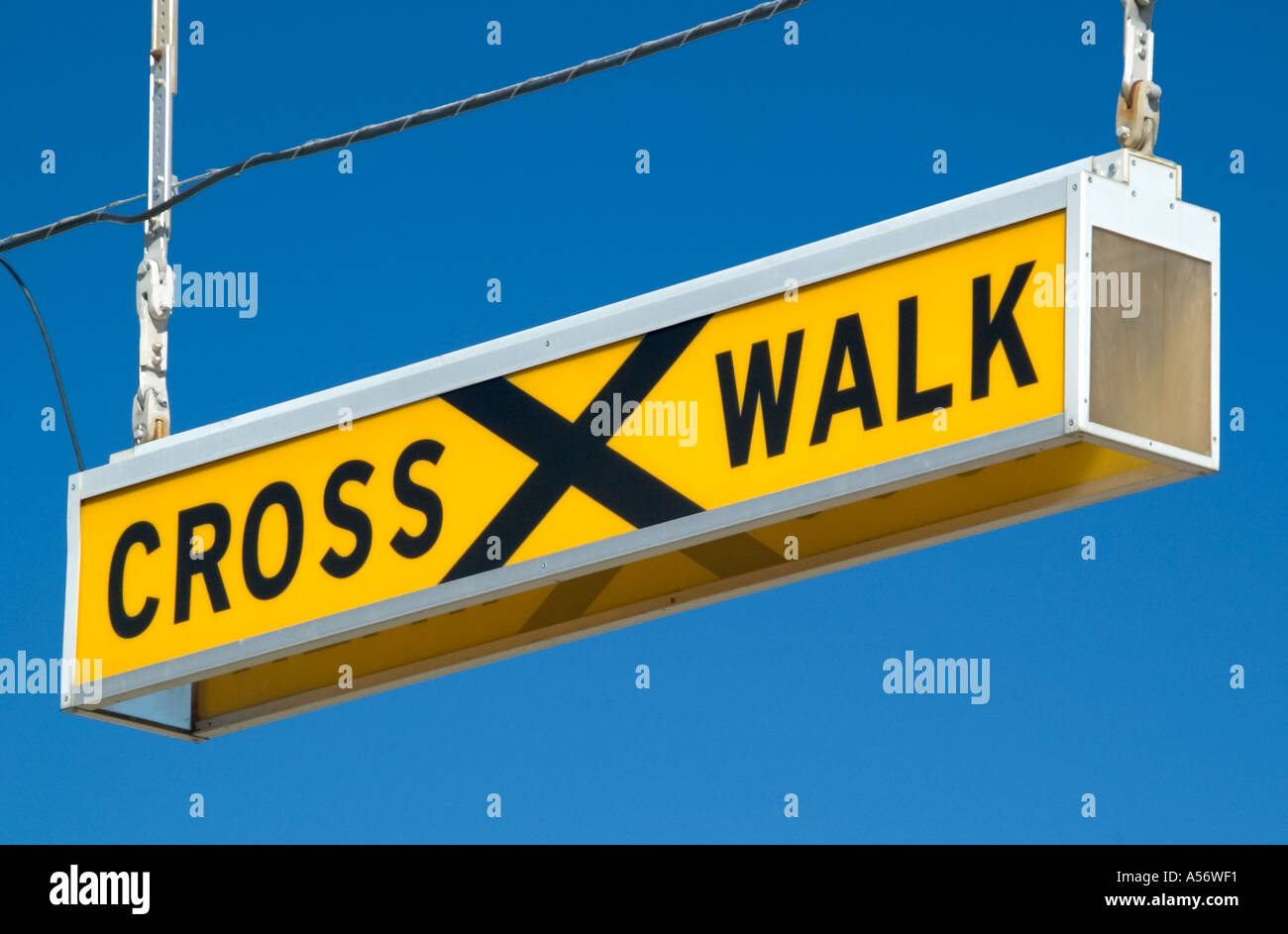 Crosswalk Sign, International Drive, Orlando, Florida, Stati Uniti d'America Foto Stock