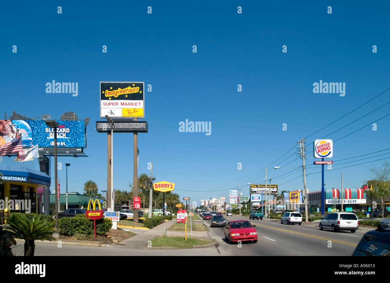 International Drive, Orlando, Florida, Stati Uniti d'America Foto Stock