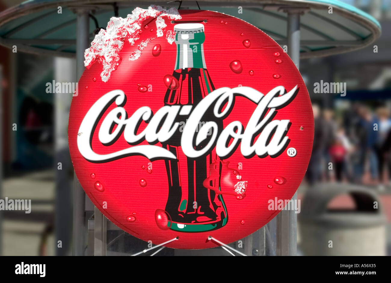 Coca Cola segno, Universal Studios Orlando, Florida, Stati Uniti d'America Foto Stock