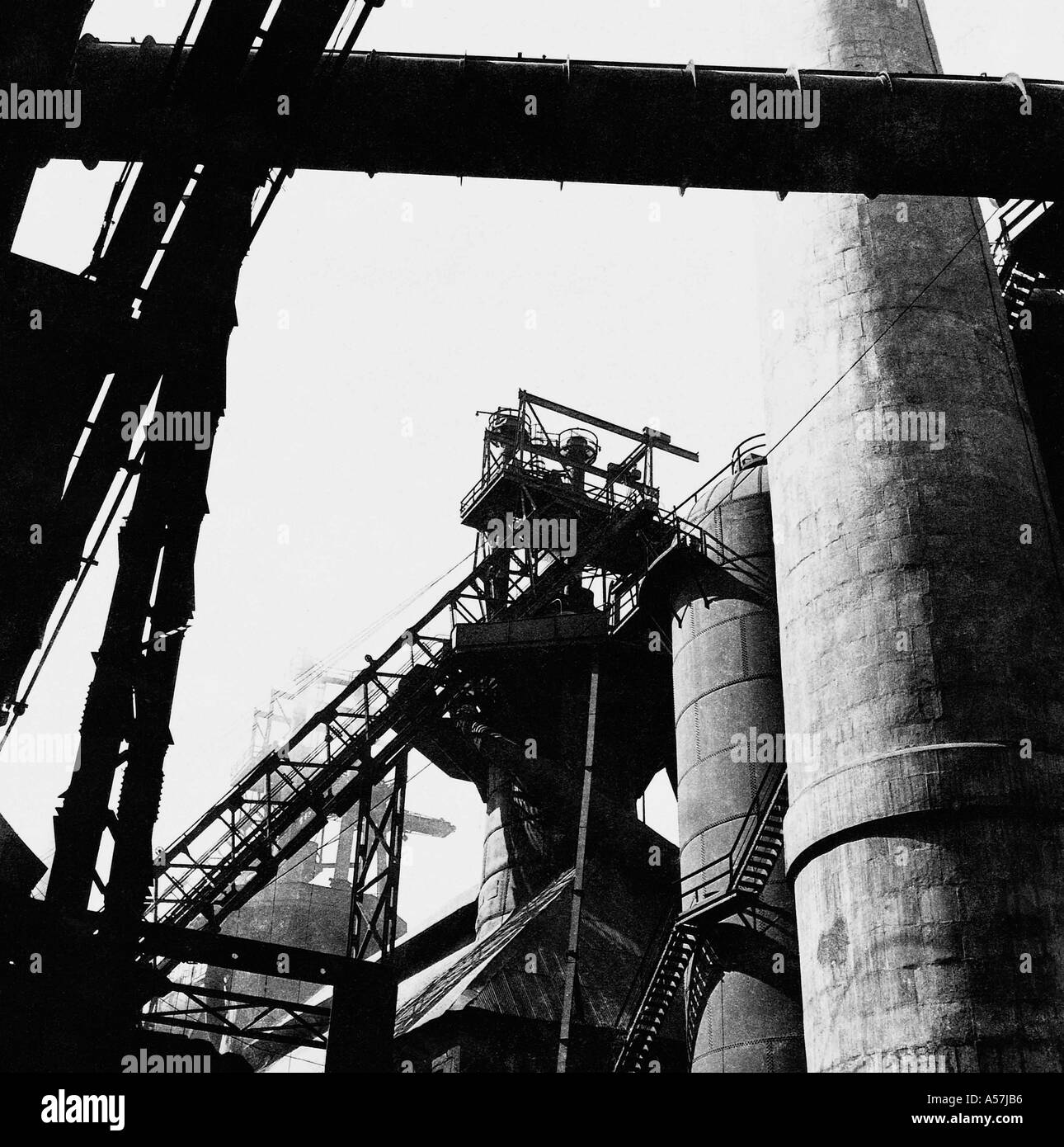 Il PCP039 Indian fabbrica del ferro Burnpur Bihar India 1957 Foto Stock