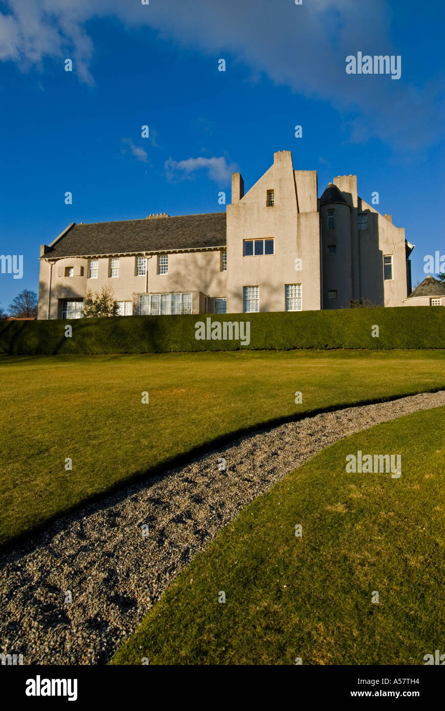Hill House in Helensburgh UK progettata da Charles Rennie Mackintosh in stile Art Nouveau Foto Stock