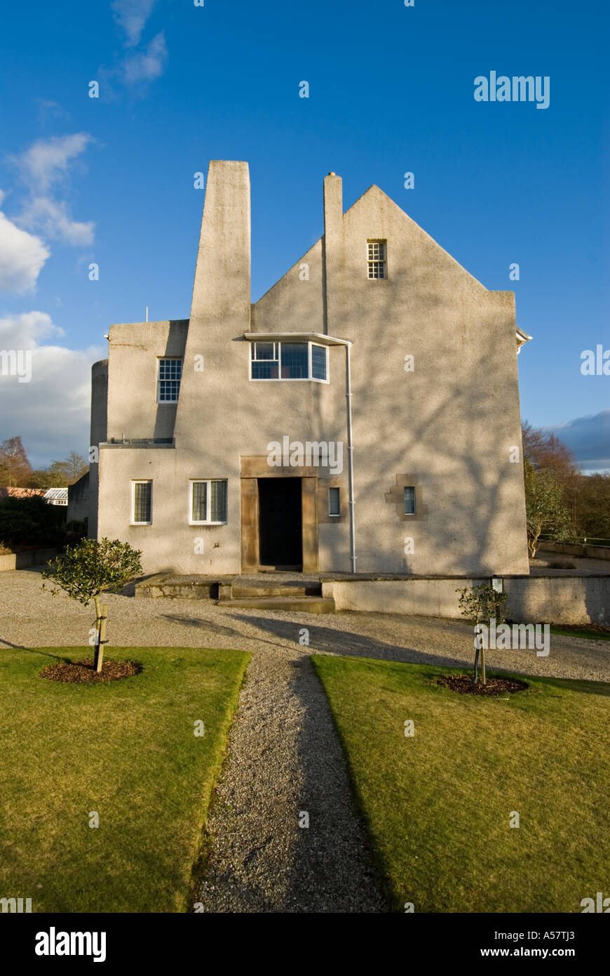 Hill House in Helensburgh UK progettata da Charles Rennie Mackintosh in stile Art Nouveau Foto Stock