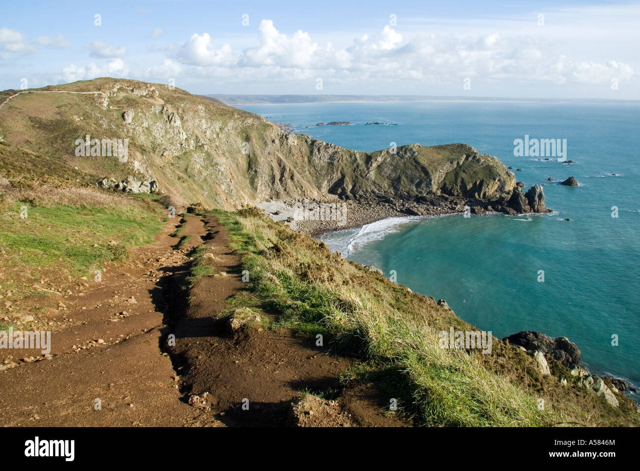 Coast Normandia Francia Foto Stock