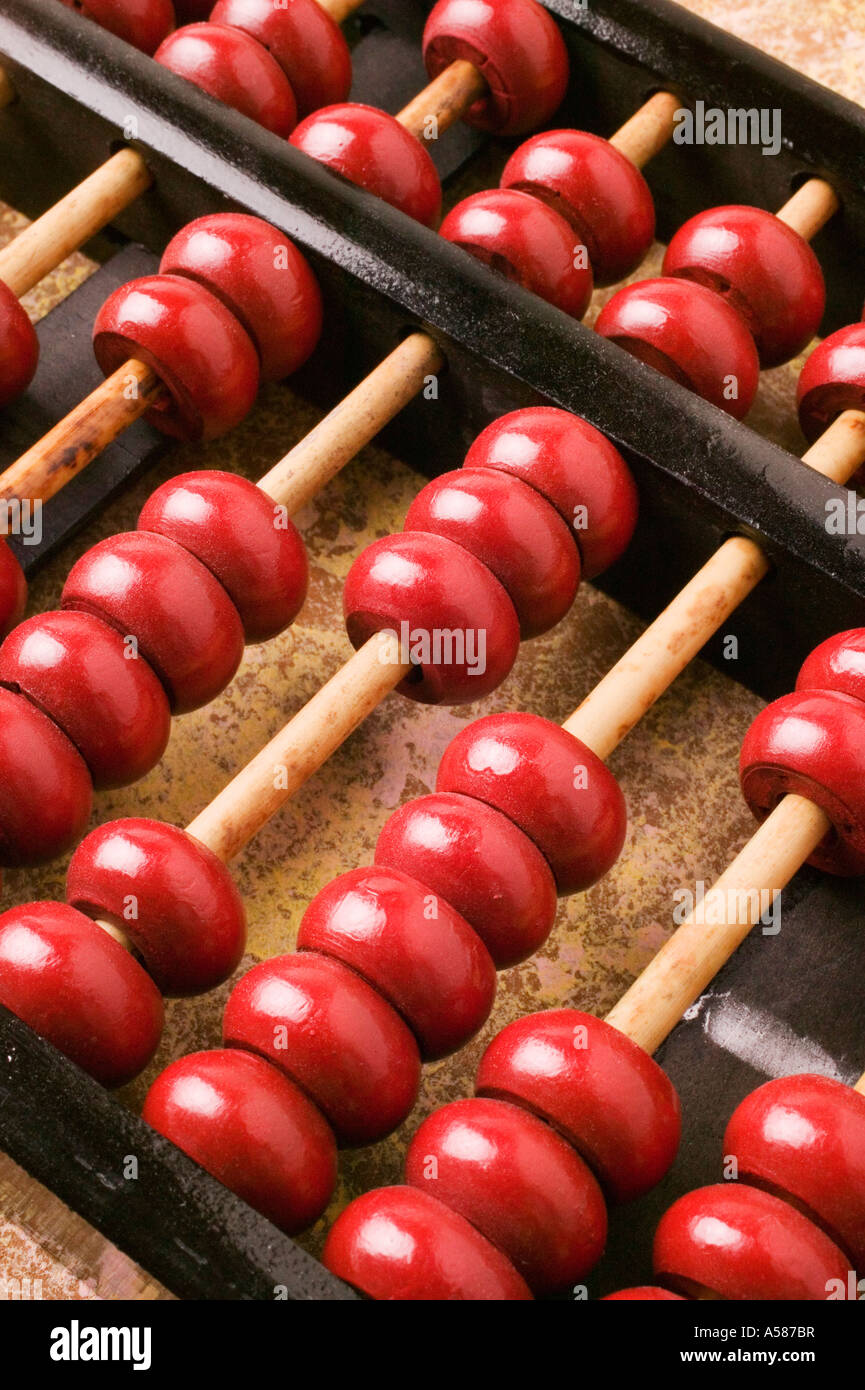 Close up abacus Foto Stock