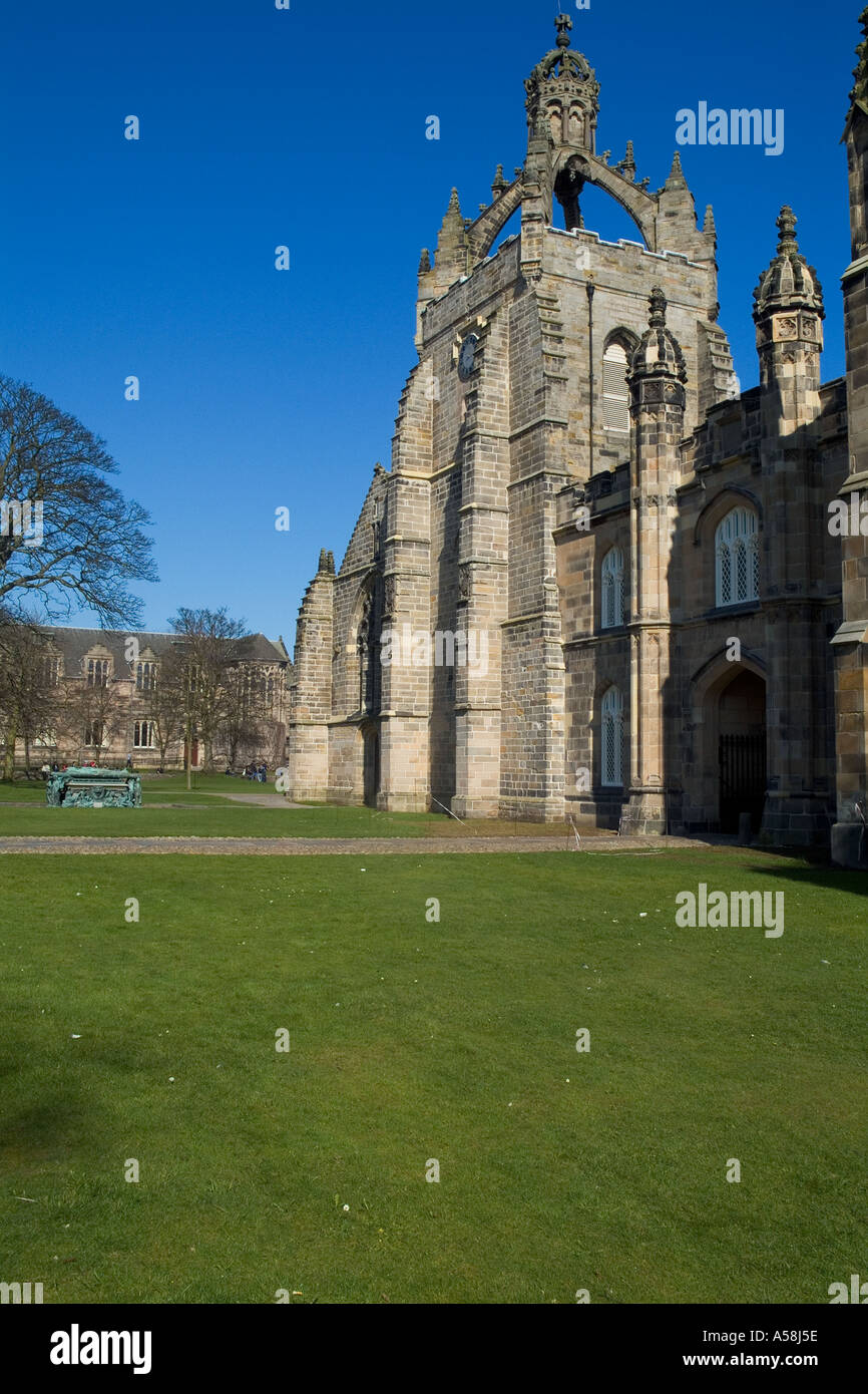 dh Kings college cappella CITTÀ VECCHIA ABERDEEN Scottish University chiesa torre corona scozia Foto Stock