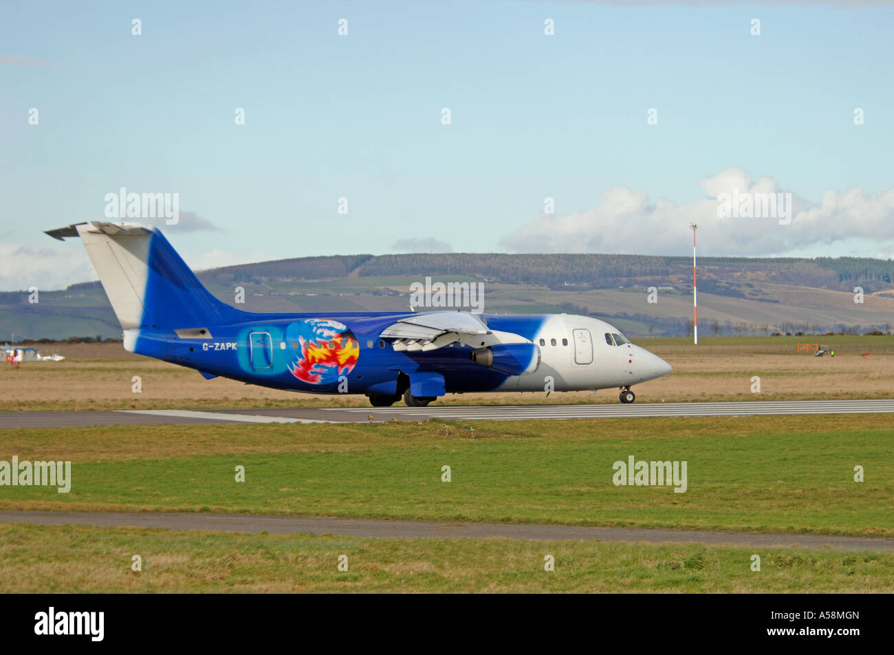 BAe 146-200QC Trasporto passeggeri a breve raggio aereo di linea. 4843-454 XAV Foto Stock