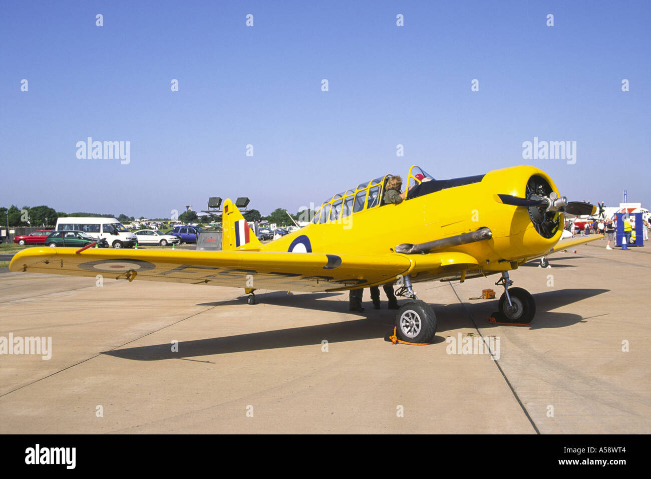 North American a-16 Harvard Foto Stock