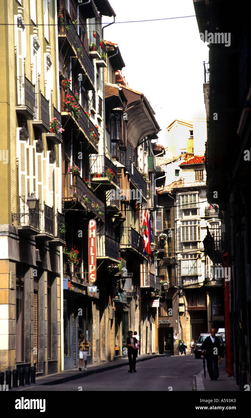 Casco Antiguo Città Vecchia Pamplona Navarra Paesi Baschi Spagna Foto Stock